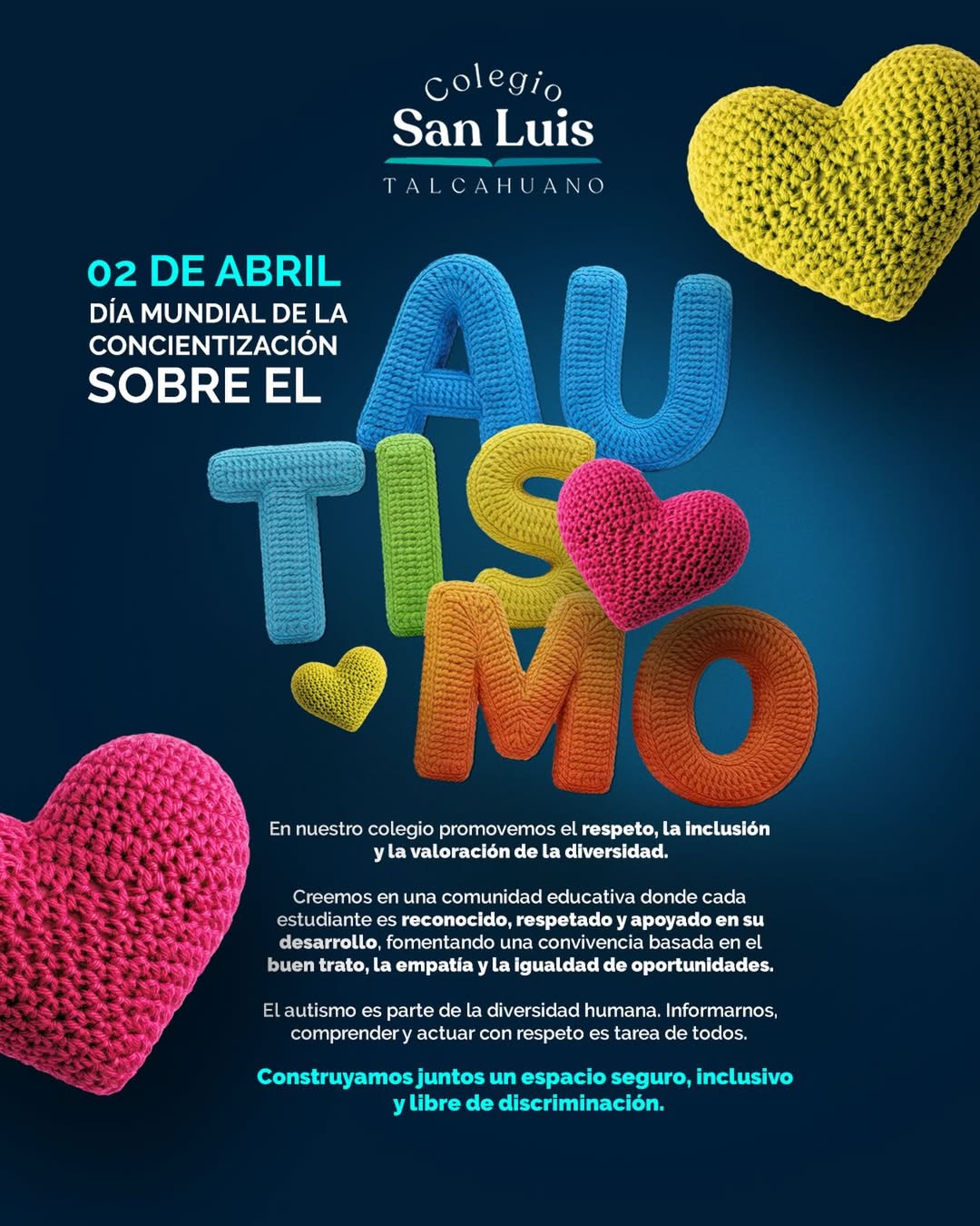 Dia Mundial sobre la Concientizaci贸n del Autismo.